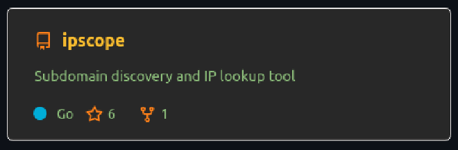 ipscope: IP lookup and subdomain discovery